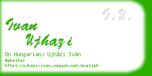 ivan ujhazi business card