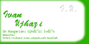 ivan ujhazi business card